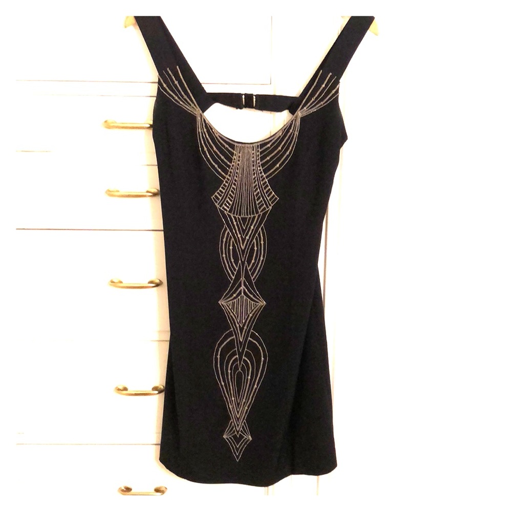 Nicole Miller Beaded Cocktail Dress